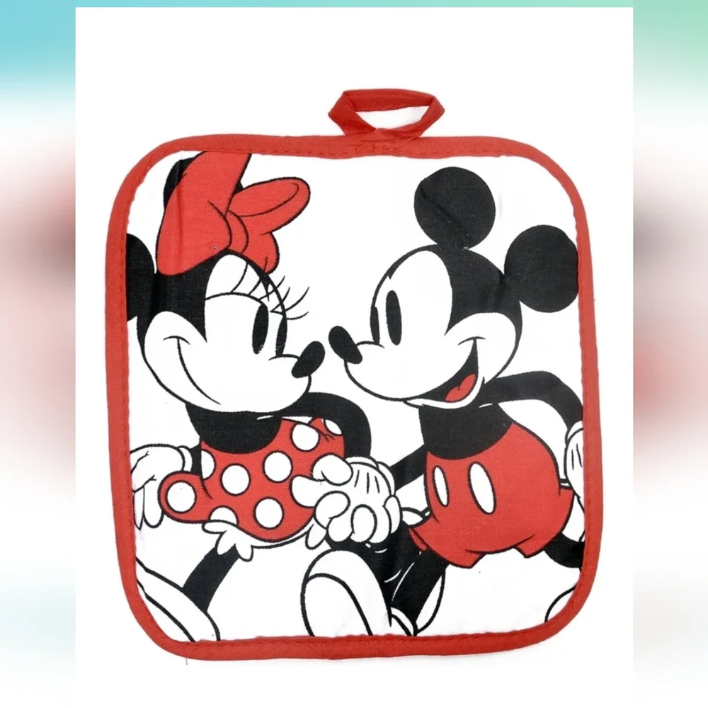 Disney 3- Piece Oven Mitt Pot Holder & Dish Towel Set, Mickey/Minnie Mouse ✨️NEW